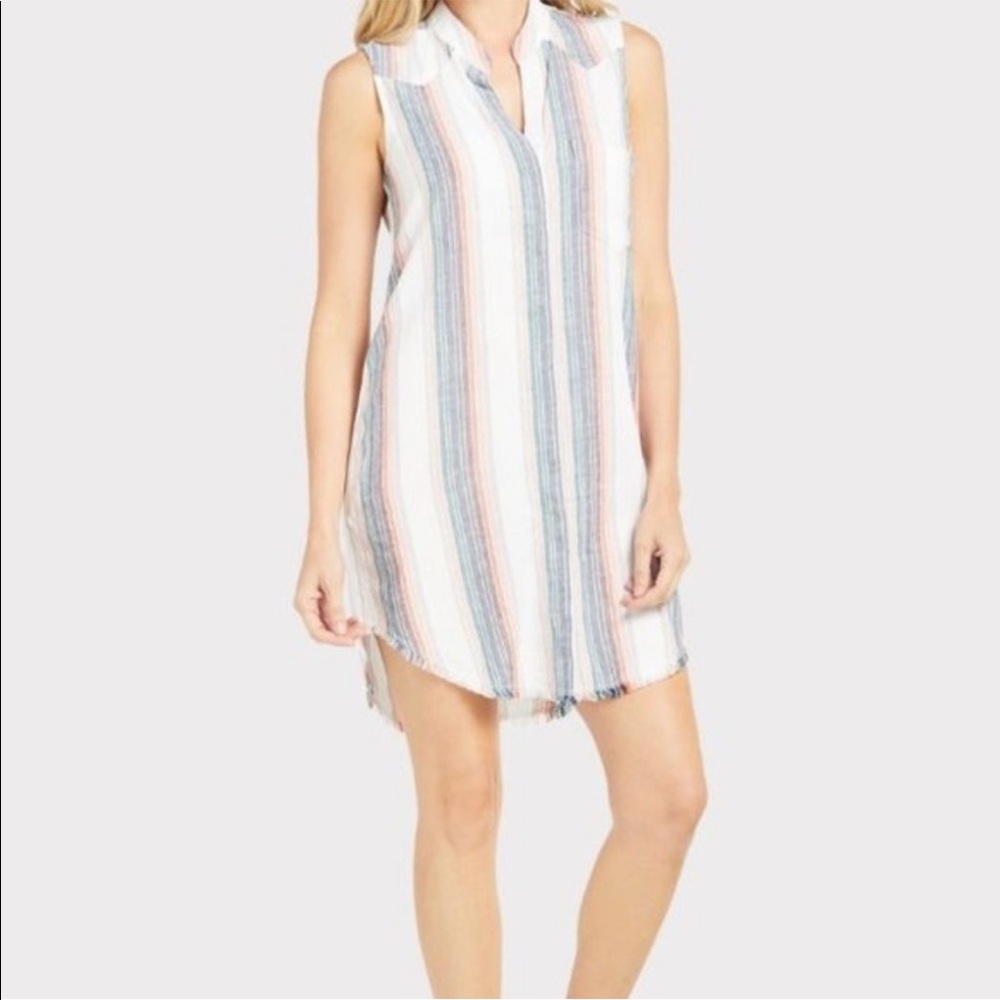 Cloth & Stone Striped Button Down Dress